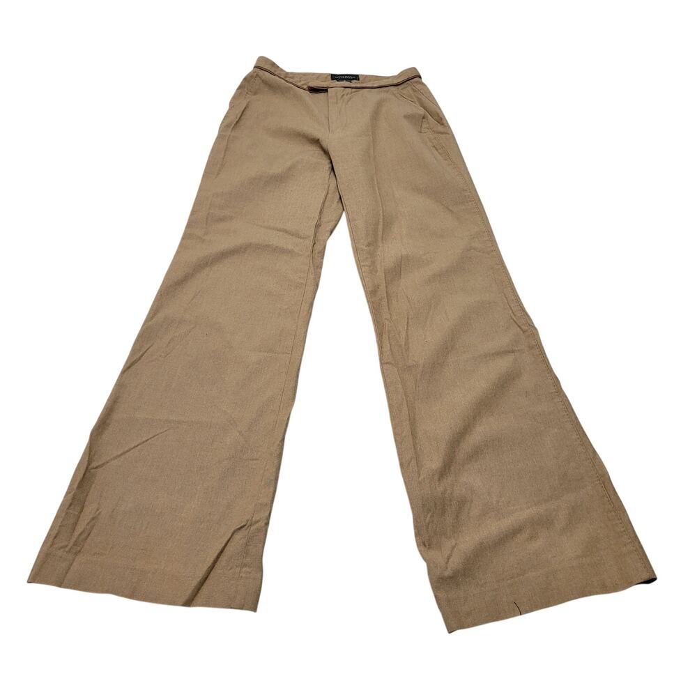 Vintage Banana Republic stretch flare bootcut trouser pants tan Safari